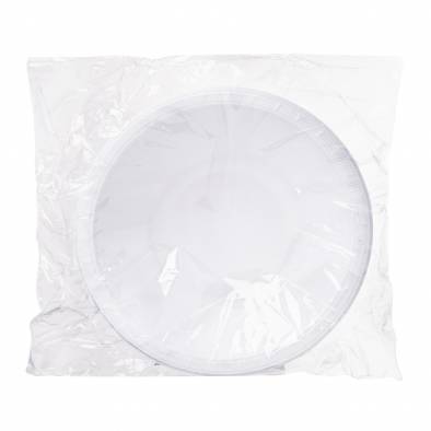 Solid Color Plastic Bowls (White)