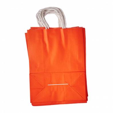 21x27x11cm Kraft Paper Bag (Bright Red)