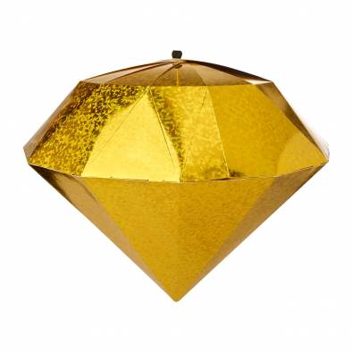 40cm Shiny Paper Diamond (Gold)
