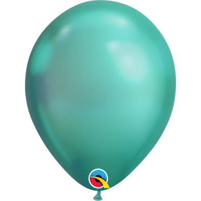 7inch Q85142 Round Latex Balloons (Chrome Green) (5pcs)