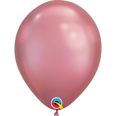 7inch Q85157 Round Latex Balloons (Chrome Mauve) (5pcs)