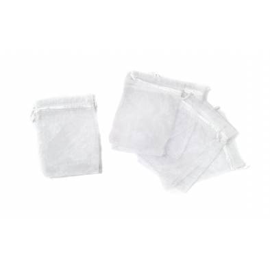 9cm x 12cm Organza Bag (White) (20pcs)