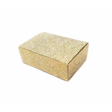 No. A-11 Floral Rectangle Box (Gold) (50pcs)