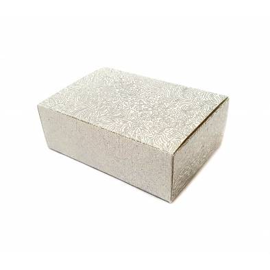 No. A-11 Floral Rectangle Box (Silver) (50pcs)