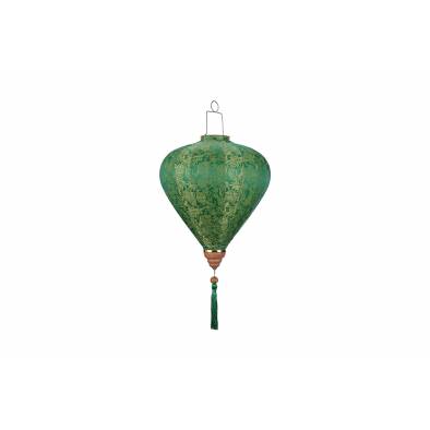 CNY 14inch Satin Cloth Vietnamese Lantern GY14-GN (Green)