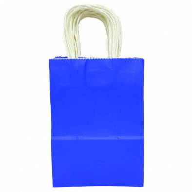 21x27x11cm Kraft Paper Bag (Cobalt Blue)